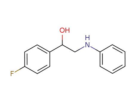 Molecular Structure of 1181454-77-2 (1-(4-fluorophenyl)-2-(phenylamino)ethan-1-ol)