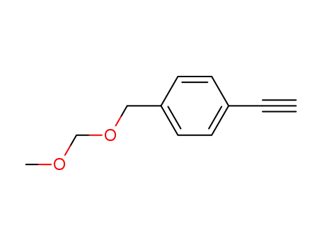 Molecular Structure of 127653-36-5 (Benzene, 1-ethynyl-4-[(methoxymethoxy)methyl]-)