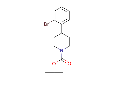 Molecular Structure of 1198283-93-0 (N-Boc-4-(2-broMophenyl)piperidine)