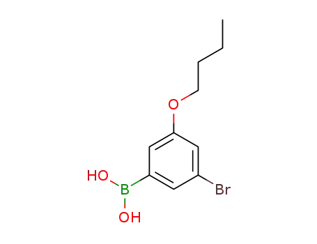 Molecular Structure of 1072951-84-8 (3-BROMO-5-BUTOXYPHENYLBORONIC ACID)