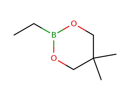 Molecular Structure of 57186-59-1 (2-Ethyl-5,5-dimethyl-1,3,2-dioxaborinane)