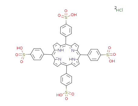 Molecular Structure of 139050-15-0 (MESO-TETRA(4-SULFONATOPHENYL)PORPHINE DIHYDROCHLORIDE)