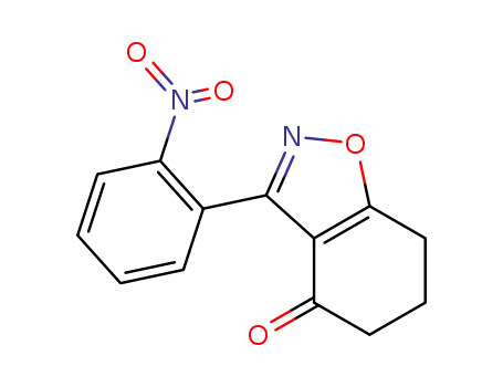 Molecular Structure of 144290-89-1 (1,2-Benzisoxazol-4(5H)-one, 6,7-dihydro-3-(2-nitrophenyl)-)