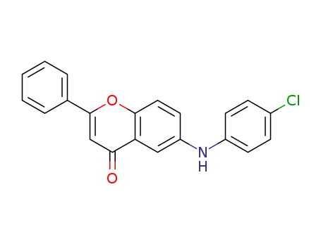 6-((4-chlorophenyl)amino)-2-phenyl-4H-chromen-4-one