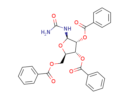 Urea,(2,3,5-tri-O-benzoyl-b-D-ribofuranosyl)- (9CI) cas  31652-77-4