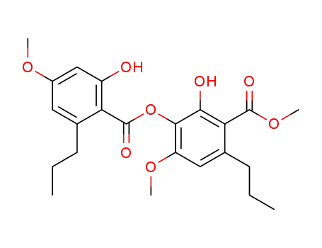 2-Hydroxy-3-[(2-hydroxy-4-methoxy-6-propylbenzoyl)oxy]-4-methoxy-6-propylbenzoic acid methyl ester