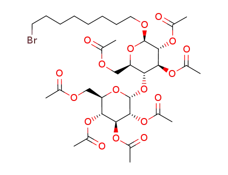8-bromooctyl 2,3,4,6-tetra-O-acetyl-α-D-glucopyranosyl-(1->4)-2,3,6-tri-O-acetyl-β-D-glucopyranoside