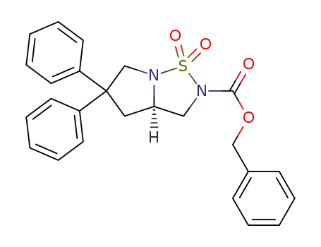 (R)-benzyl 5,5-diphenyltetrahydropyrrolo[1,2-b][1,2,5]thiadiazole-2(3H)-carboxylate-1,1-dioxide