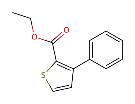 Molecular Structure of 23806-20-4 (ethyl 3-phenyl-2-thiophenecarboxylate)