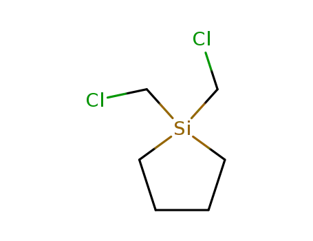 Molecular Structure of 158585-34-3 (1,1-bis(chloromethyl)-1-silacyclopentane)