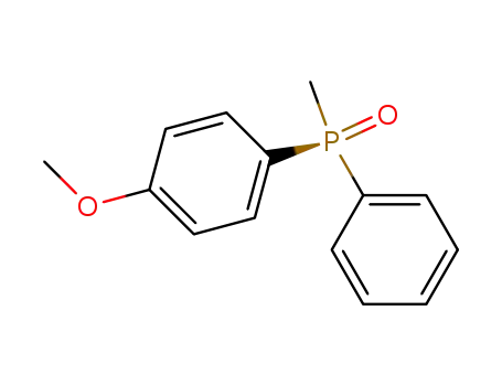 Molecular Structure of 19229-70-0 (Phosphine oxide, (4-methoxyphenyl)methylphenyl-, (S)-)
