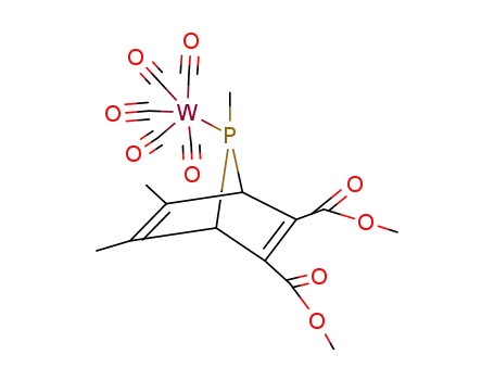 2,3-dimethyl-5,6-dimethyldicarboxylate-7-pentacarbonyltungsten-7-methyl-7-phosphanorbornadiene