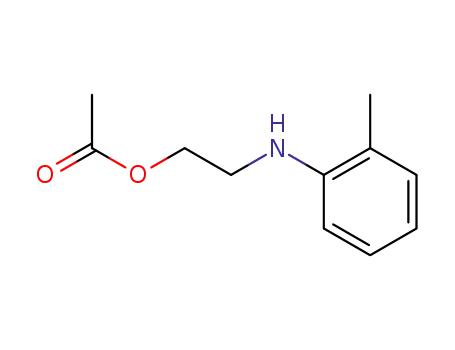 Molecular Structure of 38392-61-9 (2-(o-toluidino)ethyl acetate)
