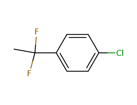 Molecular Structure of 55805-04-4 (1-Chloro-4-(1,1-difluoroethyl)benzene)
