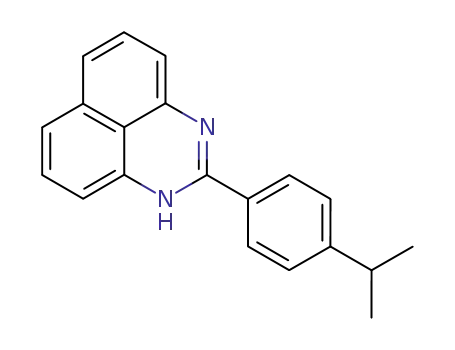 Molecular Structure of 62460-64-4 (1H-Perimidine, 2-[4-(1-methylethyl)phenyl]-)