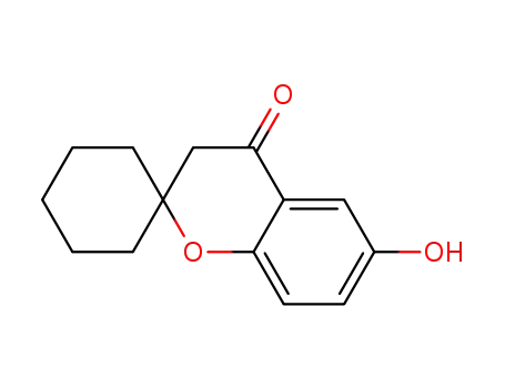 Molecular Structure of 135110-68-8 (6-hydroxy-spiro<chromane-2,1'-cyclohexane>-4-one)