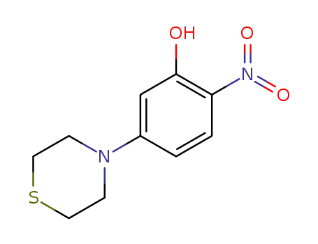Molecular Structure of 219689-84-6 (2-nitro-5-thiomorpholinophenol)