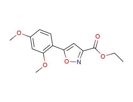 Molecular Structure of 33277-16-6 (5-(2,4-DIMETHOXYPHENYL)-3-ISOXAZOLECARBOXYLIC ACID ETHYL ESTER)