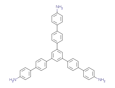 Molecular Structure of 1400987-00-9 ([1,1':4',1'':3'',1''':4''',1''''-Quinquephenyl]-4,4''''-diamine, 5''-(4'-amino[1,1'-biphenyl]-4-yl)-)