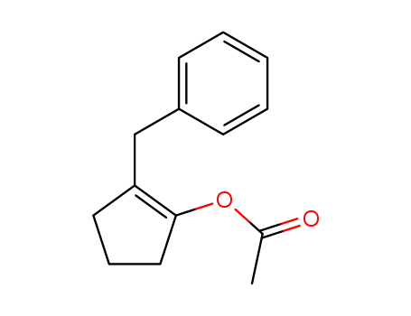 Molecular Structure of 52784-30-2 (2-benzylcyclopent-1-en-1-yl acetate)