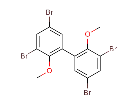 Molecular Structure of 855255-50-4 (3,3',5,5'-tetrabromo-2,2'-dimethoxybiphenyl)