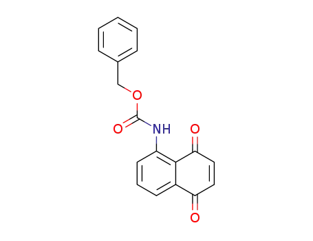 Molecular Structure of 129112-30-7 (5-(N-carbobenzyloxyamino)-1,4-naphthoquinone)