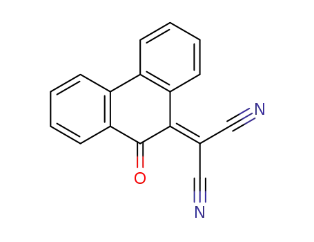 Molecular Structure of 14619-80-8 ((10-oxophenanthren-9(10H)-ylidene)propanedinitrile)