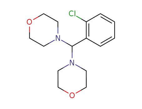 Molecular Structure of 74037-66-4 (4,4'-(o-Chlorobenzylidene)dimorpholine)