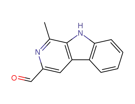 Molecular Structure of 777062-70-1 (9H-Pyrido[3,4-b]indole-3-carboxaldehyde,1-methyl-(9CI))
