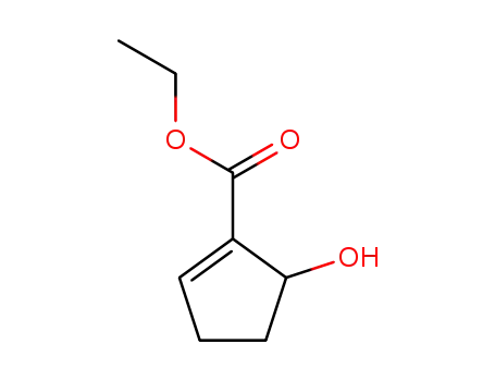 Molecular Structure of 115401-40-6 (ETHYL 5-HYDROXY-CYCLOPENT-1-ENECARBOXYLATE)