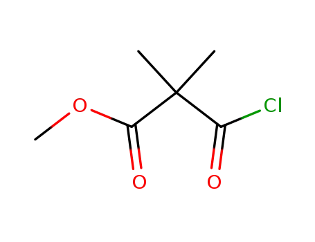 Molecular Structure of 64507-20-6 (Propanoic acid,3-chloro-2,2-dimethyl-3-oxo-,methyl ester)