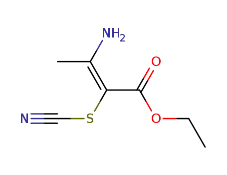 (E)-3-amino-2-thiocyanatobut-2-enoic acid ethyl ester