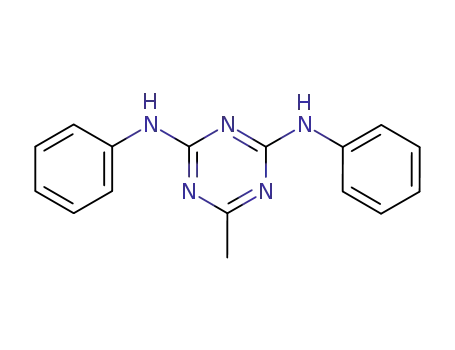 Molecular Structure of 2039-34-1 (6-methyl-N,N-diphenyl-1,3,5-triazine-2,4-diamine)