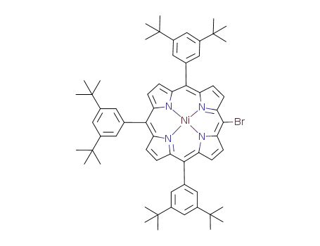 Molecular Structure of 262424-49-7 (C<sub>62</sub>H<sub>71</sub>BrN<sub>4</sub>Ni)