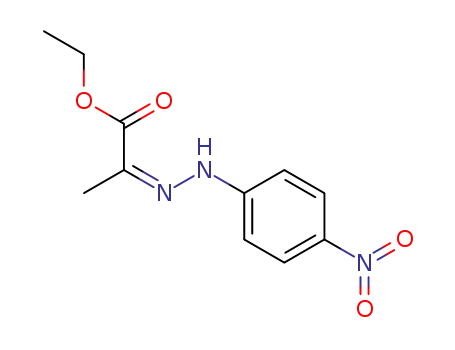 Molecular Structure of 63190-15-8 (Propanoic acid, 2-[(4-nitrophenyl)hydrazono]-, ethyl ester, (Z)-)