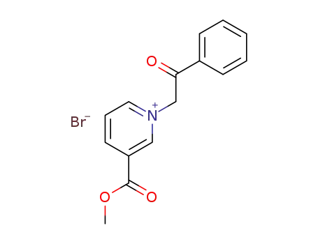 Pyridinium, 3-(methoxycarbonyl)-1-(2-oxo-2-phenylethyl)-, bromide