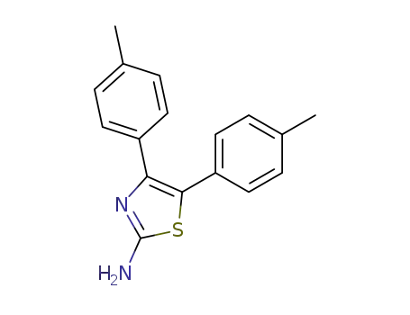 Molecular Structure of 102026-45-9 (4,5-DI-P-TOLYL-THIAZOL-2-YLAMINE)
