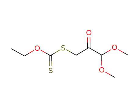 Molecular Structure of 1016985-26-4 (dithiocarbonic acid S-(3,3-dimethoxy-2-oxo-propyl) ester O-ethyl ester)