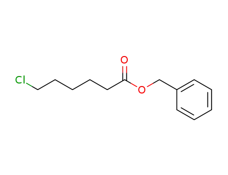 Molecular Structure of 93415-10-2 (Hexanoic acid, 6-chloro-, phenylmethyl ester)