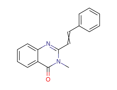 Molecular Structure of 35868-44-1 (3-methyl-2-styrylquinazolin-4(3H)-one)