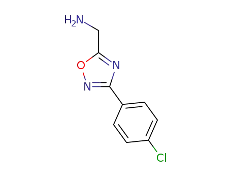 Molecular Structure of 885953-64-0 ([3-(4-chlorophenyl)-1,2,4-oxadiazol-5-yl]methanamine)