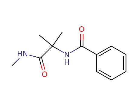 Molecular Structure of 100253-63-2 (α-benzoylamino-isobutyric acid methylamide)
