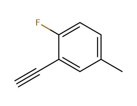 Molecular Structure of 956386-39-3 (Benzene, 2-ethynyl-1-fluoro-4-Methyl-)