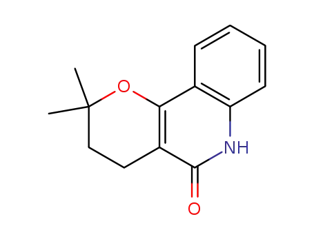 Molecular Structure of 6391-66-8 (2,3,4,6-Tetrahydro-2,2-dimethyl-5H-pyrano[3,2-c]quinolin-5-one)