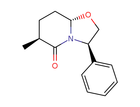 (3R,6S,8aS)-6-methyl-5-oxo-3-phenyl-2,3,6,7,8,8a-hexahydro-5H-oxazolo[3,2-a]pyridine
