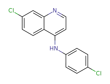 Molecular Structure of 5431-39-0 (7-chloro-N-(4-chlorophenyl)quinolin-4-amine)