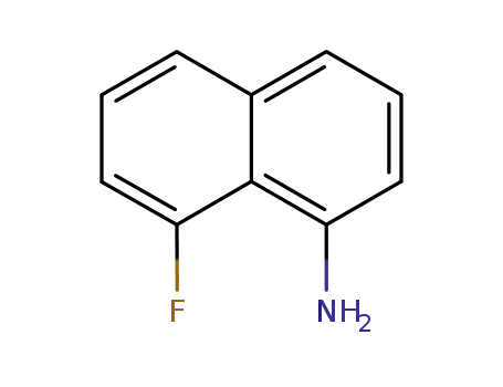 Molecular Structure of 13720-52-0 (1-AMINO-8-FLUORONAPHTHALENE)