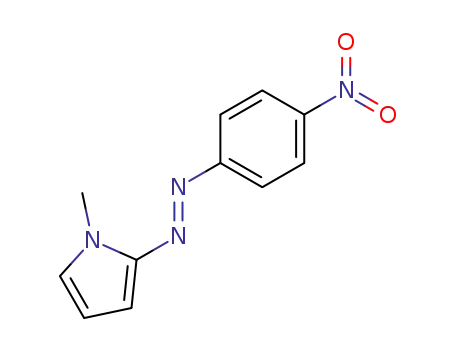 Molecular Structure of 56453-98-6 (N-methyl-2-((4'-nitrophenyl)diazenyl)-pyrrole)