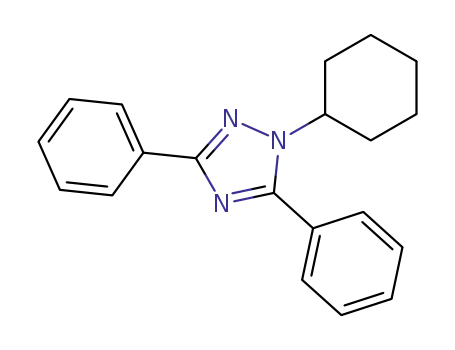 Molecular Structure of 25855-18-9 (1-cyclohexyl-3,5-diphenyl-1H-1,2,4-triazole)