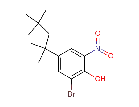 Molecular Structure of 17199-22-3 (2-BROMO-6-NITRO-4-(1,1,3,3-TETRAMETHYLBUTYL)PHENOL)